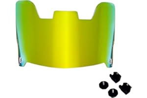 Fenduoer Football Visor,Eye-Shield Visor for Helmet, Scratch Resistant, UV Block, Anti-Fog for Adult&Youth Football Helmet with Clips