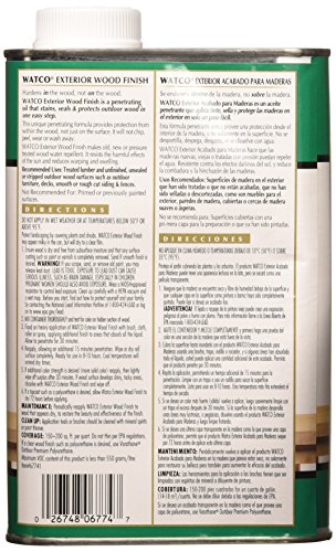 RUST-OLEUM WATCO 67741 Exterior Wood Finish, 1 Quart | Pricepulse