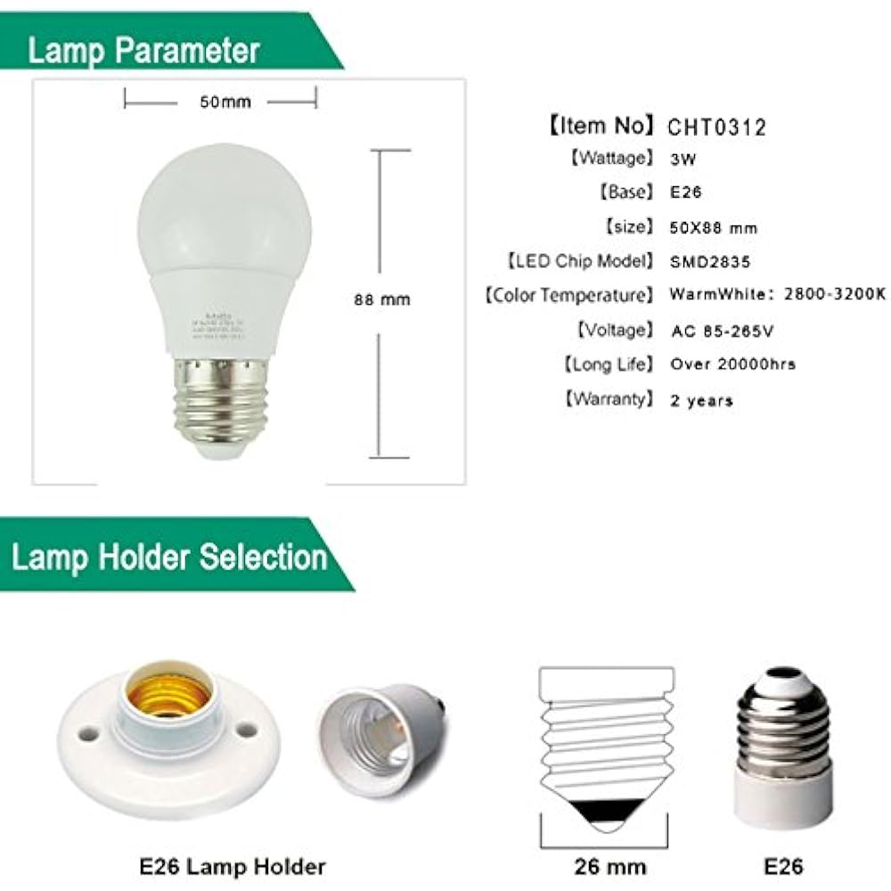 LED Bulbs Light 25 Watt Incandescent Equivalent High Bright E26 Base 3