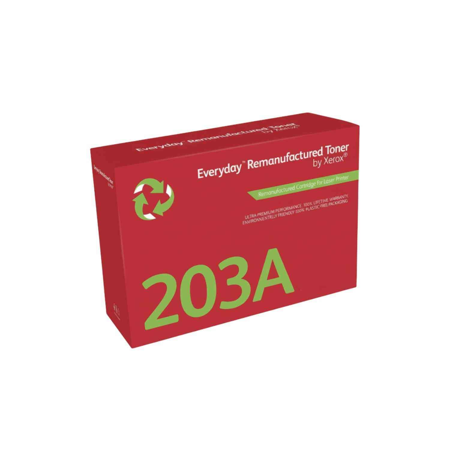Everyday by Xerox Compatible HP 203A CF541A Cyan Toner, Standard Capacity, Remanufactured