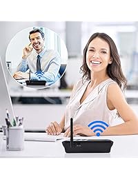 Wuloo Intercoms Inalámbrico para el Hogar 1 Mile Rango 22 Canal 100 Pantalla de visualización de código digital, Sistema de Intercomunicación Inalámbrico para el Hogar Casa Oficina de Negocios, Intercomunicador de Habitación a Habitación