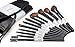 Professional Studio Quality 12 Piece Natural Cosmetic Makeup Brushes Brush Set Kit with Pouch Case Bag - Zebra (Black & White)