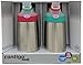Contigo Kids Flip Chill Stainless Steel Autospout Water Bottles - 13 oz-2 pack -Red/Teal