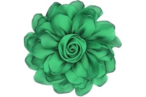 TengRiah Rose Brooch and Pin for Women Elegant Delicate Flower Pin Shawl Clip Duck Beak Clip for Women's Dress Banquet Party Jewelry Gift