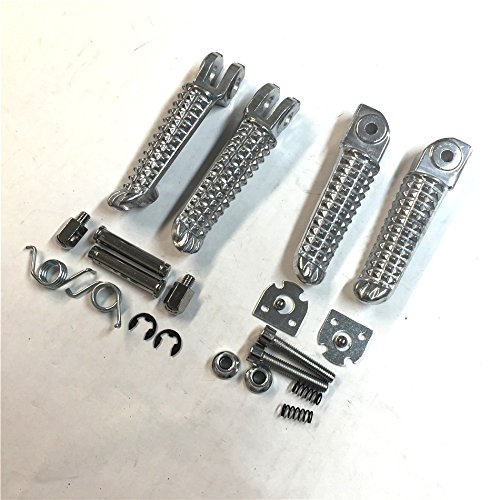 image for SMT-MOTO Motorcycle Polish Front Rear Foot Pegs Footrest Kit Fit For Y