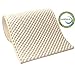 Vaunn Medical Egg Crate Convoluted Foam Mattress Pad, Thick EggCrate Topper (Standard Bed Twin Size) - 38'' x 74'' x 2.5'', Smooth White