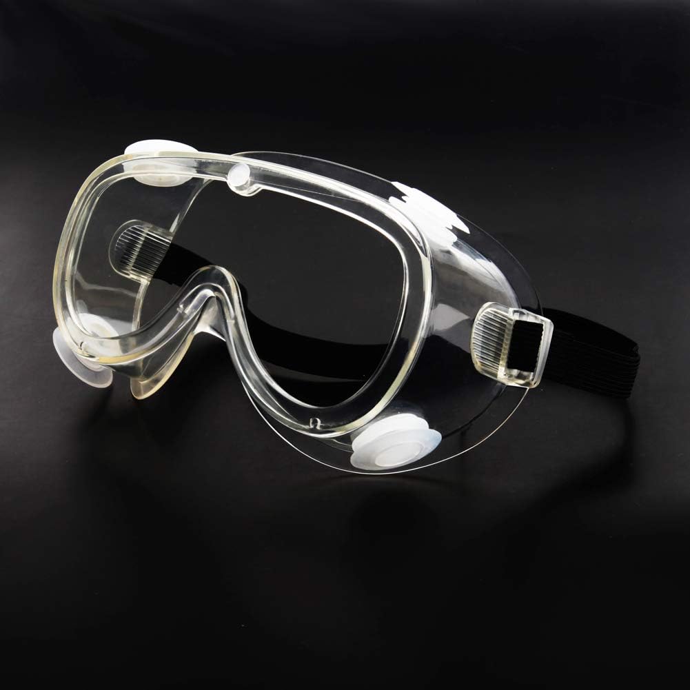 Safety Goggles Protective Eyewear - Splash Shield Safety Glasses Impact Goggle Clear Anti-Fog Lenses Spectacles for Eye Protection for Lab Home Classroom Workplace (4 vent)
