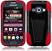 For Samsung©Galaxy Ring M840 T-Stand Impact Hybrid Fusion Kickstand Double Layer Cover Case Black/Red