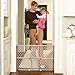 North States 42" Wide Diamond Mesh Baby Gate: Installs in seconds without damaging walls. Pressure mount. Fits 26.5"-42" wide (23" tall, Sustainable Hardwood) primary