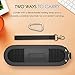 MoKo Carrying Case for Beats Pill+, Premium Vegan PU Leather Protective Cover Bag Sleeve Skins for Dr. Dre Beats Pill+ Portable Speaker, with Holding Strap & Carabiner, BLACK