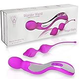 Personal Massager Rechargeable & Kegel Balls Set for Beginners | Waterproof, Cordless Massager for Women & Muscle Therapy | Weighted Silicone Ben Wa Balls for Pelvic Floor Strengthening Vibe2o