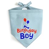 JOYLOADER Dog Birthday Bandana Boy - Dog Birthday Party Supplies - Birthday Boy Dog Bandana - Ideal Birthday Gift Idea for Pet
