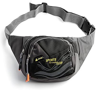 CNC-018 Waist Pack Bag Sport Fanny pack Hip Belt Bag Pouch for Hiking Cycling / Climbing / Outdoor Bumbag / 7.9 X 5.7 X 2.5 Inches / (Gray)