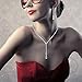 Aurora Tears Y Lariat Necklace Women Crystal Choker Necklaces Girls Chunky Statement Necklace Cubic Zirconia Bib Jewelry DP0016W