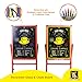 Woodsam 28”x 20” LED Sign A Frame Chalk Board/Felt Letter Chalkboard/Markers Erase Calendar/Bulletin/Yard Signs Sidewalk Neon Glass&Chalk Black Board Standing Easel for Wedding Decor/Outdoor Display
