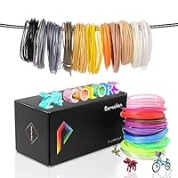 Pxmalion PLA 3D Pen Filament Refills, 780 Feet, 24 Colors, 1.75mm PLA Filament Pack, Includes Stencils eBook