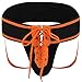 iiniim Mens Sexy Lace Up Lacing Sports Underwear Jockstrap G-String Clubwear Orange XL