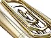 Glory Brass GTU3 3 key B Flat Tuba, Gold finish, with Mouthpiece,Case and Glove,Click to check more choice