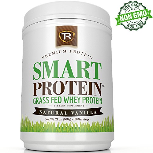 CERTIFIED Paleo Friendly Protein Powder - NATURAL Grass Fed Whey Concentrate - 100% NON GMO | Best Tasting Vanilla And Easy To Mix For A Shake Or Protein Bar - Pure, Non-Denatured - 30 Servings | Lactose Friendly For Men and Women