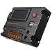 MOHOO 20A 12V 24V Solar Charge Controller Auto Switch LCD Intelligent Panel Battery Regulator Charge Controller Overload Protection (20A)