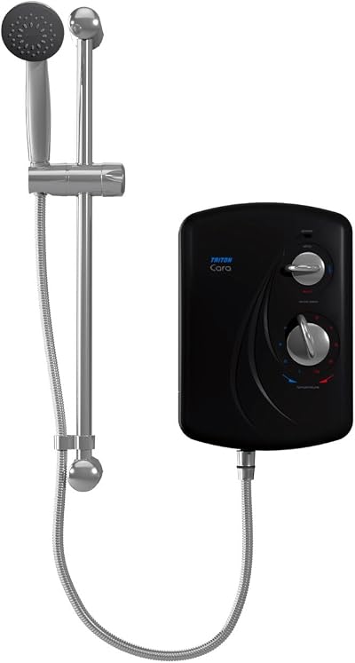 Triton Cara Electric Shower 7.5kW Black Perluso Seville Enrich Madrid 2
