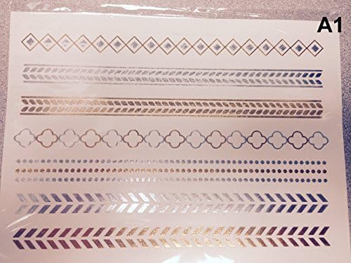 Metallic Temporary Jewelry Inspired Flash Style Tattoos