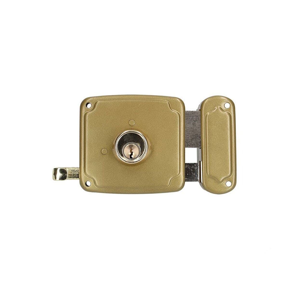EDM 85262 Right Lock 3 Keys Included, 100 mm, Gold