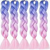 Emmet Jumbo Braids 60+ Colors Kanekalon Synthetic Box Braids African Hair Extension 100g/pcs, Hair Care Ebook Included (24