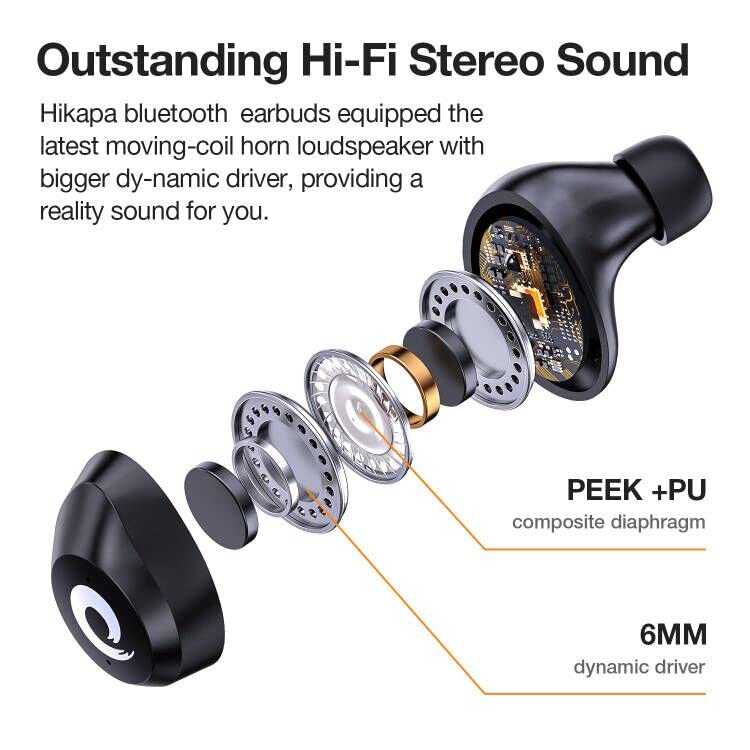 Wireless In-Ear Headphones, Magnetic Earbuds Neckband Bluetooth Headset Black In The Ear 26508902988