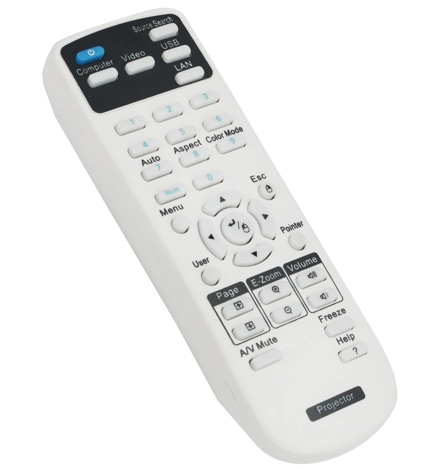 VINABTY Replacement Remote Fit for Epson Projector VS410 VS210 VS310 VS315W VS220 VS320 VS325W EX3220 EX5220 EX5230 EX6220 EX7220 VS230 VS330 VS335W 475Wi 480i 485Wi 425Wi 430i 435Wi 436Wi 421i