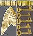 Decorative Gold Foil Wings and Keys Match Boxes with Long Kitchen Matches Great for Lighting Candles, Grills, Fireplaces and More | Set of 2 Large Match Boxesthumb 3