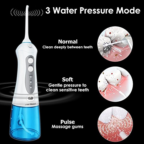 Cordless Water Flosser, Zerhunt Professional Rechargeable Water Pick