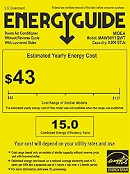 Midea 8,000 BTU U Shaped Smart Inverter Window Air