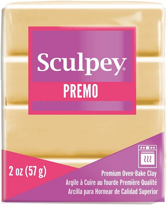 Sculpey Premo Polymer Clay, Ecru, OSFA, 57g (Pack of 1)