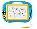 Magnetic Magna Doodle Drawing Board For Kids - Colorful Sketch Erasable Tablet Education Writing Pad With 2 Magnet Shapes - Gift for Little Girls Boys Kids Children Travel Size (Blue)