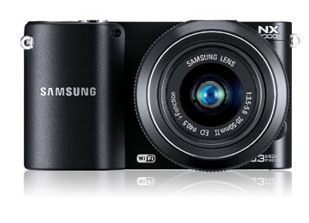 Samsung NX1100 Systemkamera (20,3 Megapixel, 7,6 cm (3 Zoll) LCD-Display, Aufsteckblitz, HDMI, WiFi, USB 2.0) inkl. 20-50 mm 