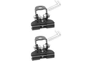 Osilly Car LED Light Bar Mounting Bracket, 2PCS Adjustable Vehicle Pillar Hood Lighting Mount Clamp Holder with Hex Wrenches, Auto Lamp Accessories, Universal for Off-Road Truck SUV (Black)