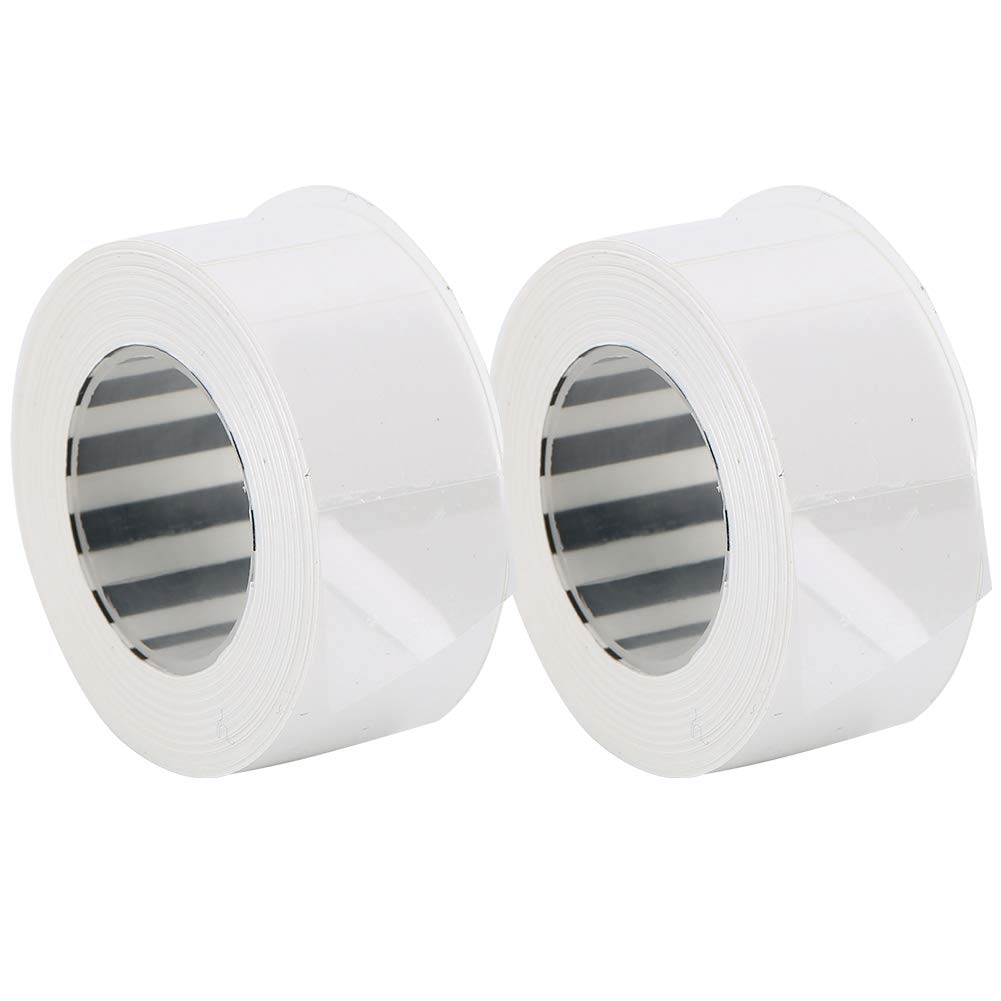 2pcs Print Label Tape for King Jim Pure White Color Thermal Paper Masking Tape for King Jim TEPRA LR5C Labeler Office Supplies