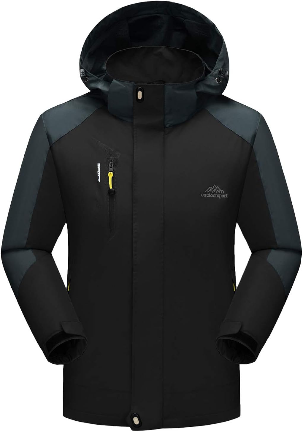 YSENTO Mens Lightweight Waterproof Jacket Windproof Outdoor Camping