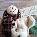 I Love Snow Days Primitive Farmhouse Snowman Home Decor Shelf Sitter Art Doll 4 Inches Tall