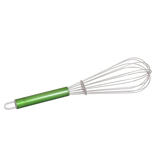 Kosma Acero Inoxidable batir claras de huevo | Bata | batidor de alambre | Globo | Batidor batidor de huevos en un asa de Color Verde - 30 cm