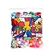 Richness Assorted Pom Poms Assorted Pompoms for Craft Making with Wiggle Googly Eyes Multiple Colors & Sizes, DIY Creative Decorations Pack of 220pcs