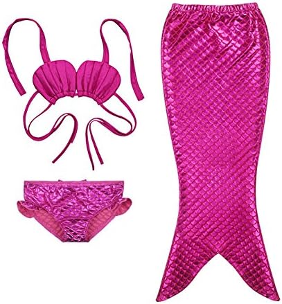 Ncybaby Girl's Kids Princess Mermaid Tail Sea-maid Bikini Swimwear Pink9-10 Years