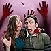EZIGO 60Pcs Halloween Party Decorations Stickers Bloody Hand/Footprints Bloodstains Clings Scary Zombie Halloween Party Supplies Blood Stickers Indoor/Outdoor Halloween Floor Window Clings 10 Sheets