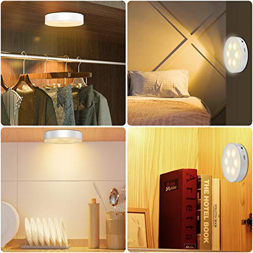 Luci sotto l\'armadio morpilot LED Luce Notturna con USB ricaricabile, 3PCS LED Lampada da Parete con Telecomando, Luce adesiva Per Vetrine Credenza Guardaroba Corridoio Cucina