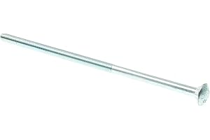 Prime-Line 9064141 Carriage Bolts, 3/8 in.-16 X 10 in., A307 Grade A Zinc Plated Steel (10 Pack)