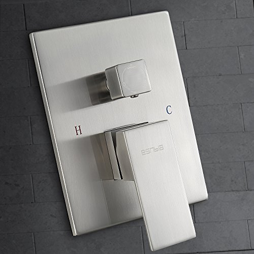 Esnbia Shower System, Shower Faucet Set with Tub Spout and 10" Rain Shower Head Wall Mounted Shower Set All Metal(Contain Shower Faucet Rough-In Valve)