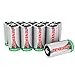 Combo: 10pcs RCR123A 3.0V (3.2V NOM) 400mAh LiFePO4 Rechargeable Batteries (Not For Arlo Camera)