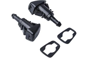 OTUAYAUTO Front Windshield Washer Nozzles - Compatible with Dodge Caliber, Journey | Jeep Grand Cherokee, Compass | Ram 1500 2500 3500 - Replaces OEM #: 4805742AB, Spray Jet Kit (pack of 2)