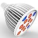 Led Grow Light Bulb, Lampat Grow Plant Light for Hydropoics Greenhouse Organic 24W 3-Band